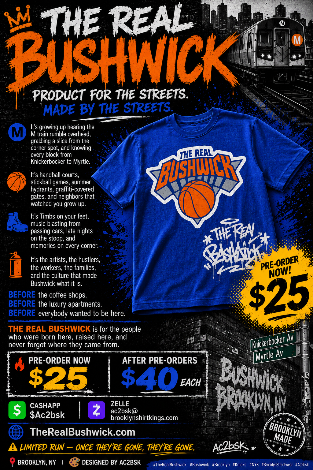 The Real Bushwick Knicks Edition Tee
